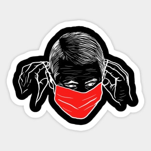 Fauci mask Sticker